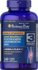 Glucosamina Chondroitin Msm 240 Tabletas Puritans Pride Usa