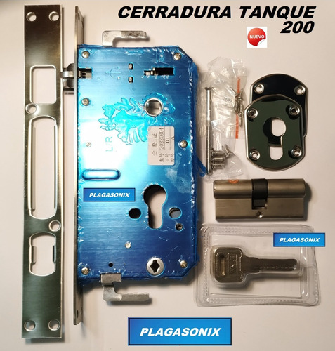Imagen 4 de 10 de Cerradura Alta Seguridad Tanque 200 Computada Premium