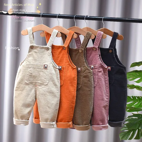 Monos De Pana Para Bebés, Pantalones De Algodón Para Niños Y