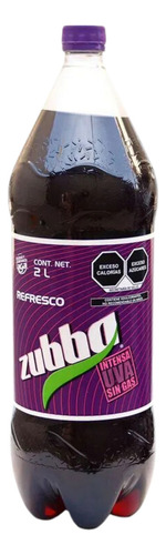 7 Pack Refresco Uva Zubba 2 L