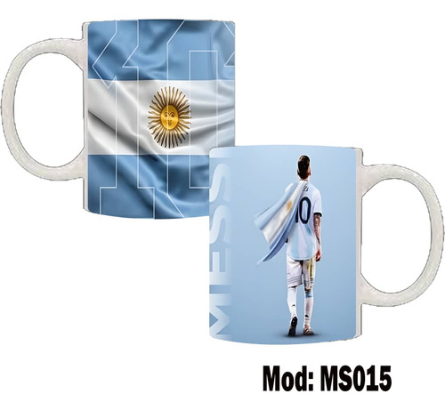 Taza Messi Cerámica Personalizada Sublimada Mod Ms 015
