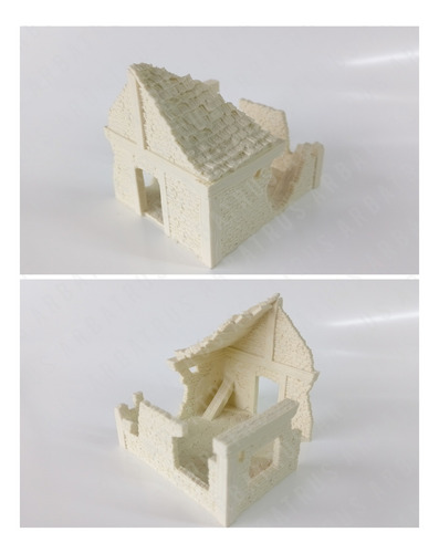 Casa Destruida Articulo 8 Escala 1/72 Arbatrus