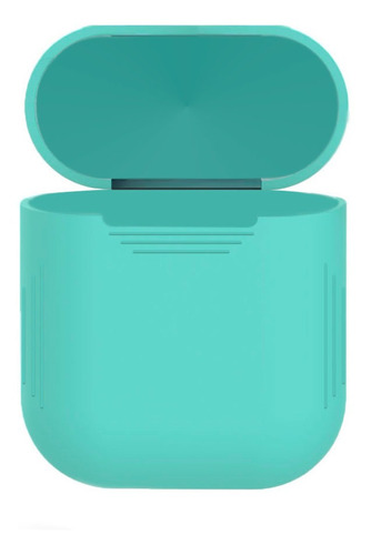 Case Capa Capinha Proteção Verde Água Compatível Com AirPods