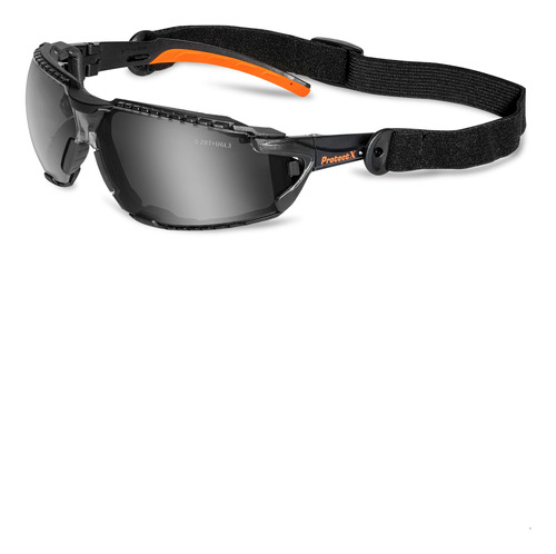Protectx Safety Glasses Foam Lens Wrap W Strap, Scratch Res2
