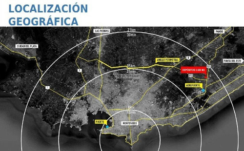 Imagen 3 de 16 de Local Galpon Deposito Colonia Nicolich Alquiler Ruta 101 Y Ruta 102 A 2km Aeropuerto Y 25km Puerto