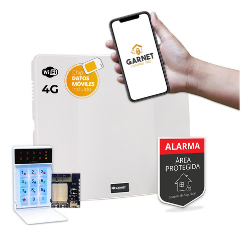 Panel Alarma Casa Pc-900 Comunicador Wifi Y 3g Garnet
