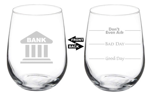 Glass Goblet Do Sided Good Day Bad Don 't Incluso Ask