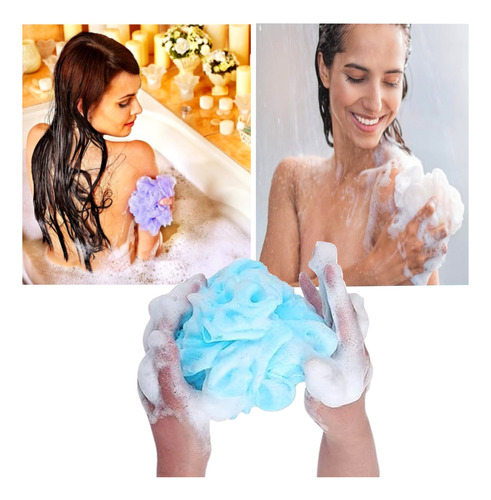 3 Kit Esponja Baño Exfoliante Cuerpo Ducha + Esponja Facil Varios