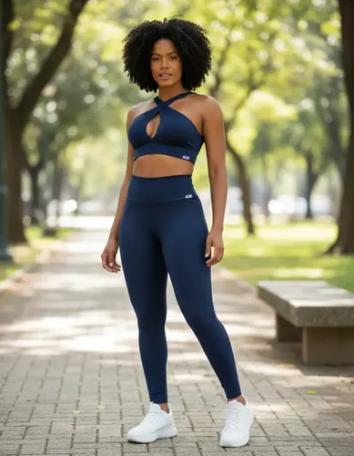 Conjunto Top Legging Aqn Sport Feminino Adulto Básico