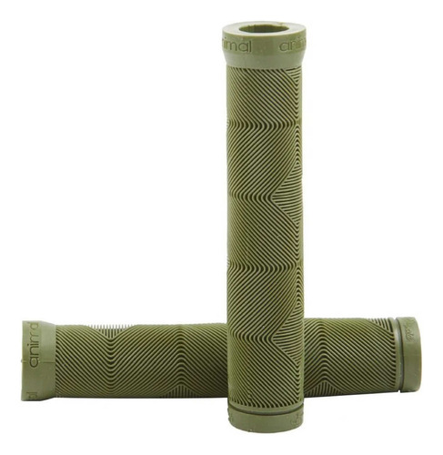 Puños Animal Grip Bmx Edwin V2 Confort Negro - Salas Color Verde Militar