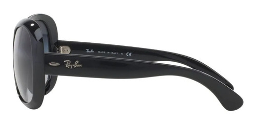 Imagen 4 de 6 de Anteojos de sol Ray-Ban Jackie Ohh II Standard con marco de nailon color gloss black, lente grey degradada, varilla gloss black de nailon - RB4098