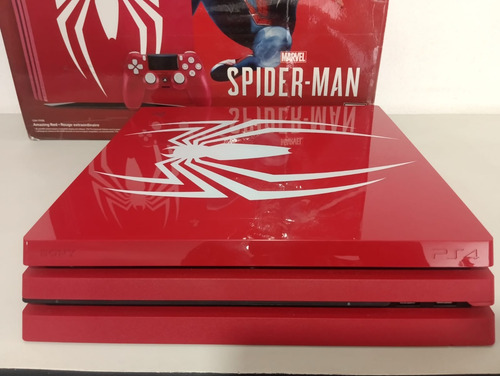 Playstation 4 Pro Console Ps4 Edição Limitada Spider-man Sony Video Game Limited Edition 4k 1tb Vermelho (Usado)