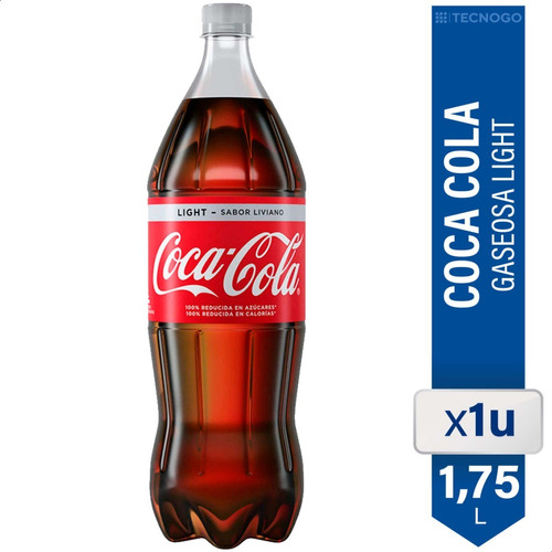 Coca Cola Light 1,75 Litros Dietetica Botella Grande Gaseosa