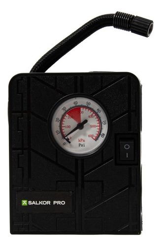 Mini Compresor Inflador Con Medidor De Presión Salkor Fase eléctrica Monofásica Frecuencia 12 MHz