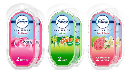 Febreze Wax Se Derrite Con Cubos Calentadores De Cera, 2.5 O