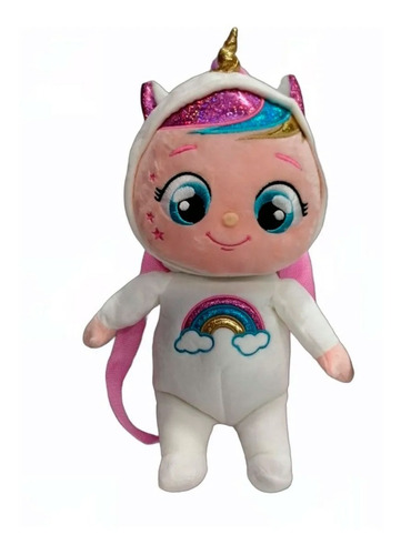 Imagen 1 de 2 de Mochila Portapijama Peluche Cry Babies Dreamy 36 Cm 52101