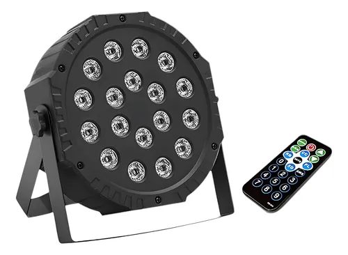 Luz Led Ritmica Dmx + Control 18 Leds Fiestas Dj Discoteca