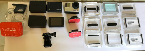 Gopro Hero 4 Black + Bateria Externa Orig+ Tela Lcd Original