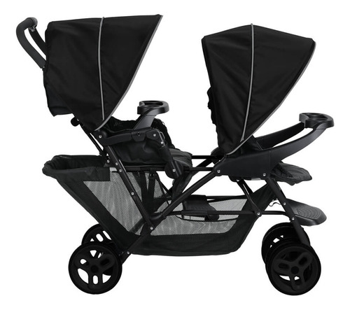 Carriola Doble Graco Stadium Duo Plegable Color Negro