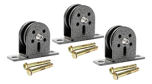 3 Pçs Rolo Da Polia Do Cabo Da Aptidão Diy Puxar O Rolo De
