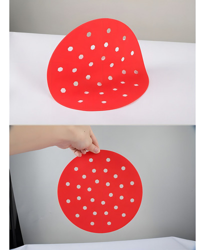 Protector Air Fryer Silicona Color Rojo o Negro 0