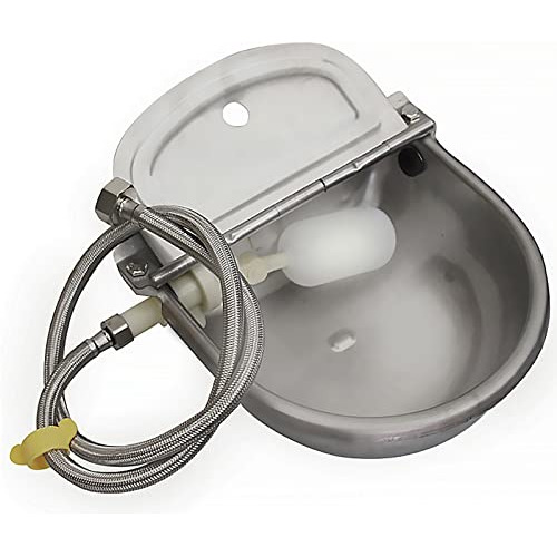 Bebedero Automatico Para Animales 25x25x11cm 2.5l Acero Inox