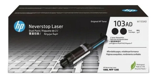 Toner Hp 103ad Negro Hp Neverstop 1000 1200 X 2