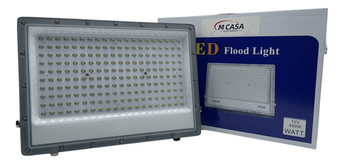 Foco Halogeno Led 400w/12v Marca Mcasa Luz Fria Ip66 Carcasa Blanco Luz Blanco Frío