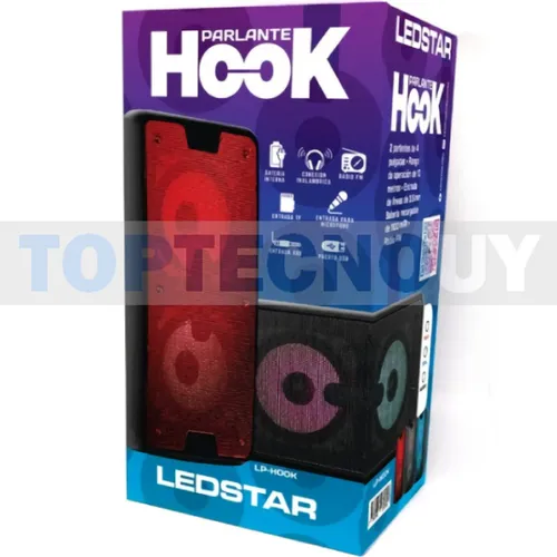 Caja Parlante Bluetooth Tws 2x4 Luces Led Usb Aux Memorias®