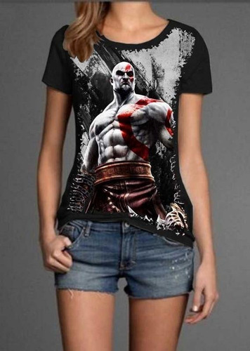 Camiseta Feminina God Of War Plus Size