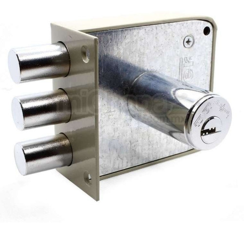 Imagen 2 de 4 de Cerradura Chapa Alta Seguridad Tover L6c C/ 3 Bulones Puntos