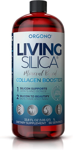 Orgono Living Silica Cabello Piel Articulaciones Huesos 1lt