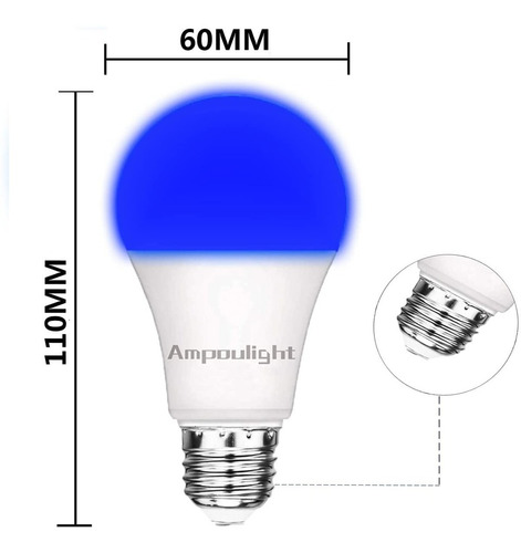 Imagen 3 de 6 de Bombillo Luz Negra Fiesta Uv Led Ultravioleta 110v-130v