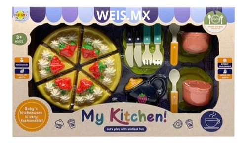 Juego De Comida Infantil 20 Piezas Con Taza, Donas, Platos +