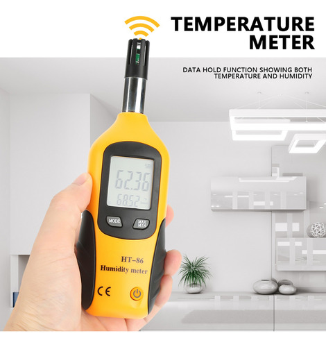 Medidor Digital Ht-86, Temperatura Humedad Con Alta Precisió