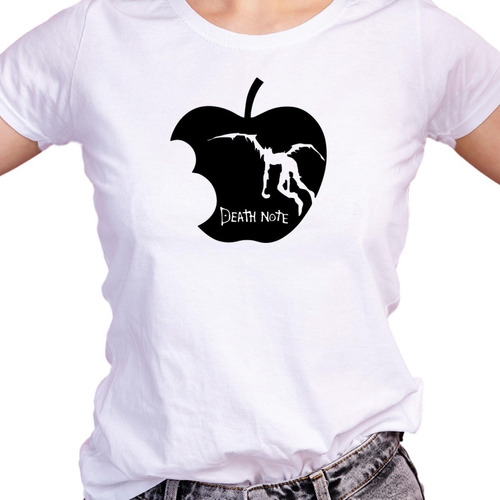 Franela Unisex Moda Diseño Death Note Manzana 