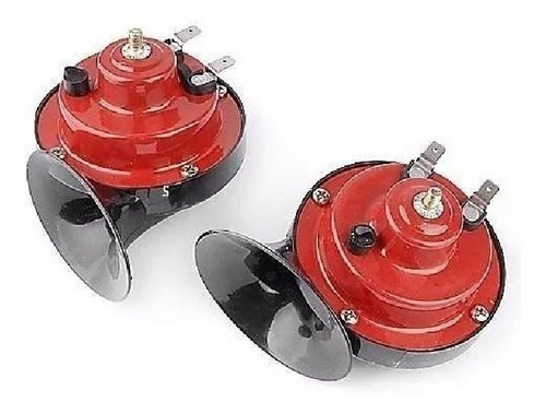 Imagen 3 de 8 de Bocina Caracol 12v 2 Tonos Agudo Y Grave Claxo Auto Oferta!