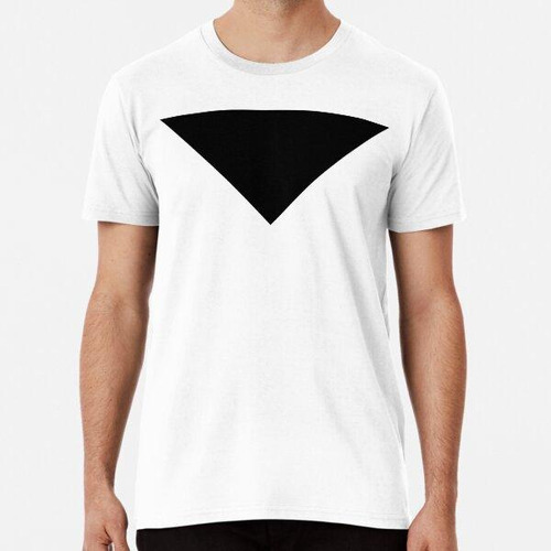 Remera Minimalist Inverted Black Triangle Algodon Premium