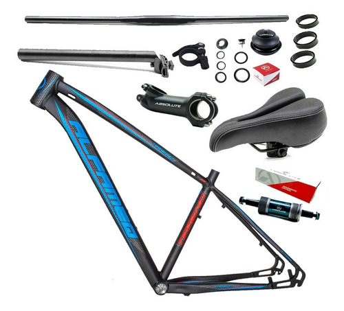 Kit Quadro Bicicleta Aro 29 +mesa+selim+guidao+brinde