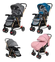 Comprar Coche Con Funcion Mecedora Para Bebe Babykits Flip Color Azul Chasis Negro