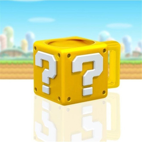 Imagen 2 de 2 de Mario Bros - Signo Interrogación - Taza Cerámica