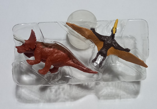 Jurassic World Minis Serie 1 Triceratops & Pteranodon (Usado)