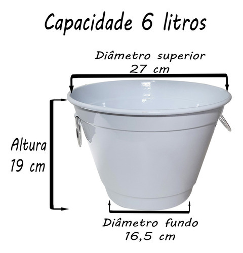 Ice Bucket Party Kit + tazas de aluminio de 3 colores, cubo blanco, taza blanca