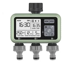 Comprar Timer Digital Programable Riego Automatico Plantas Jardines Color Verde Claro