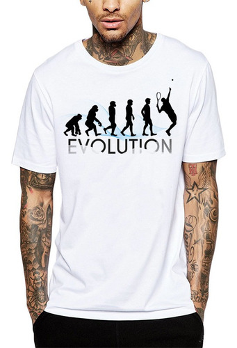 Imagen 1 de 3 de Polera Evolution Tenis Blanca