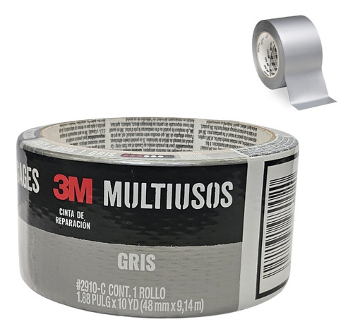 Cinta Multiproposito 3m Ducttape 3903 50mmx9m Color Gris