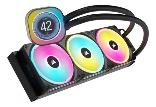 Water Cooler Corsair H150i Elite Lcd Xt 360mm Cw-9060075-ww Rgb Preto