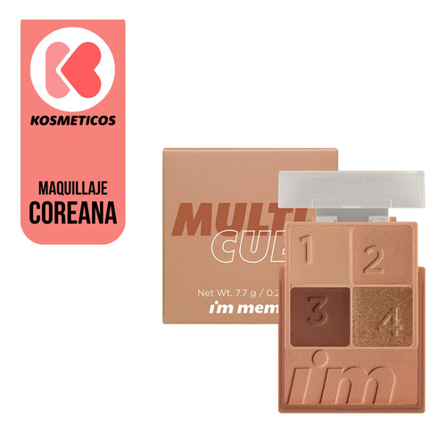 Sombra De Ojos + Rubor/ Multi Cube Paleta Maquillaje Coreano