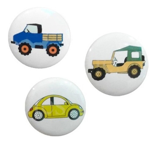 Imagen 6 de 10 de Tiradores Ceramica Infantil Manija Cajon Vintage 36mm Mueble