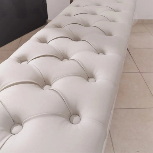 Imagen 2 de 4 de Baulera Capitone 140cm Talampaya 2 Plazas Premium Envio Grat
